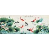 凌雪 小八尺《年年有余》 北京美協會員