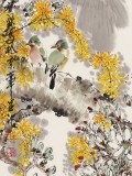 王寶欽 四條屏《清香久遠》 當代花鳥牡丹畫名家（詢價）