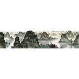 劉金河 八尺對開《漓水清韻》 中國美術家協會會員（詢價）