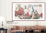 曲逸之 六尺《江南春早》 河南省著名花鳥畫家