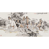 【已售】楊西沐 四尺《竹林七賢》 中國美術家協會會員（詢價）