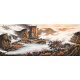 張慧仁 小八尺《秋山神韻圖》 廣西山水畫家協(xié)會常務理事