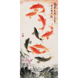 【已售】周升達 三尺《富貴久魚》 中國畫院國畫組長（詢價）