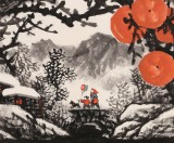 趙金鸰三尺《冬日山邨》清華美院高研班導師（詢價）