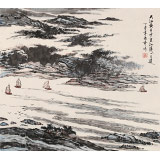 【已售】張春奇 四尺斗方《千里江陵一日還》 徐悲鴻紀念館藝術中心理事（詢價）