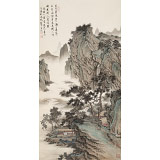 吳顯剛 四尺《夏木蕭疏云一灘》 貴州七星關美協主席