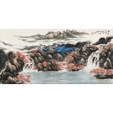 【已售】徐來選 四尺《碧波秋色圖》 河南美協會員