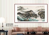 徐來選 六尺《點染朱墨寫春山》 河南美協會員