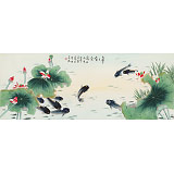 凌雪 小六尺《年年有余》 北京美協(xié)會員