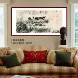 尹和平 四尺《晨曲》 當代鄉土童趣繪畫名家