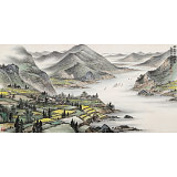 劉金河 四尺《潮平兩岸闊 風正一帆懸》 中美協會員（詢價）