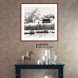 【已售】苗雨 四尺斗方《水鄉(xiāng)情思》 遼寧工美教授 師從吳冠中