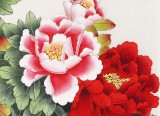 【已售】凌雪 四尺斗方《花好月圓》 北京美協會員