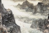 管旺林 小六尺《秋日凝翠嶺》 中美協(xié)會員