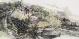 管旺林 四尺《地靈秋韻圖》 中美協會員