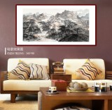 管旺林 四尺《嶺南晨韻圖》 中美協會員
