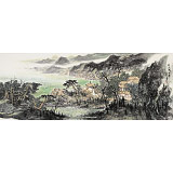 管旺林 小六尺《波上寒煙翠》 中美協(xié)會員