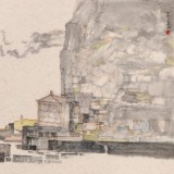 管旺林 三尺斗方《山靜云悠然》 中美協(xié)會員