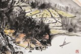 趙倩 四尺《老木高風著意狂》 中美協會員 當代著名山水畫家