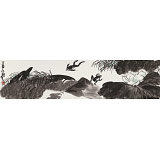王永剛 四尺對開《荷塘蛙鳴》 國家一級美術師（詢價）