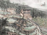 管旺林 四尺《江南春雨》 中美協會員