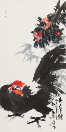 【已售】周自豪 三尺《大吉大利》 當代著名禪意畫家