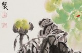 李勝春三尺斗方牡丹畫《雅香》