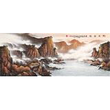 張慧仁 小六尺《金秋神韻圖》 廣西山水畫家協(xié)會常務理事