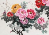 【已售】梁景欣 六尺《滿堂富貴》 青大美院學院派畫家