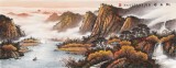 【已售】張慧仁 小六尺《金秋曙色》 廣西山水畫(huà)家協(xié)會(huì)常務(wù)理事