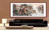 【已售】蔣元發 小六尺《秋韻圖》 廣西著名山水畫家