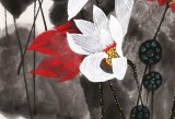 【已售】苗雨 四尺斗方《荷韻幽香》 遼寧工美教授 師從吳冠中（詢價(jià)）