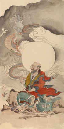 【已售】曹建濤 四尺《羅漢圖》 獨(dú)具特色水墨人物畫家