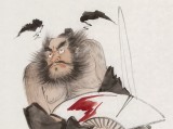 【已售】曹建濤 四尺《引福歸來》獨具特色水墨人物畫家