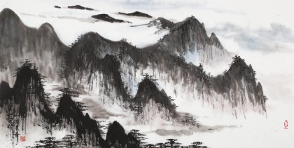 張春奇 三尺《黃山云松》 徐悲鴻紀念館藝術(shù)中心理事（詢價）