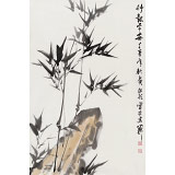 庾超然 四尺三開《竹報平安》 黃鶴樓書畫院院長