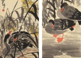 王永剛 四條屏《蘆花深處》 國家一級美術師（詢價）