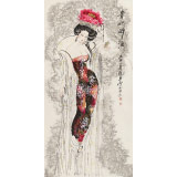 【已售】李鳳英 四尺《貴妃醉酒》 北京美協會員