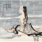 【已售】李鳳英 四尺斗方《流光容易把人拋》 北京美協(xié)會員（詢價）