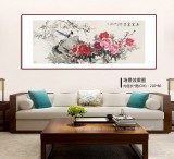 【已售】梁景欣 小六尺《玉堂富貴》 青大美院學院派畫家