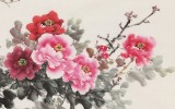【已售】梁景欣 小六尺《玉堂富貴》 青大美院學院派畫家