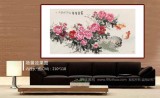 梁景欣 六尺《富貴有余》 青大美院學院派畫家