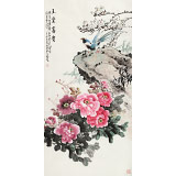 梁景欣 四尺《玉堂富貴》 青大美院學(xué)院派畫(huà)家