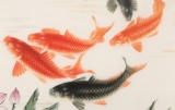 【已售】周升達 四尺《富貴久魚》 中國畫院國畫組長（詢價）