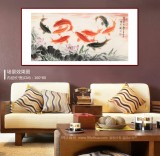 【已售】周升達 四尺《富貴久魚》 中國畫院國畫組長（詢價）