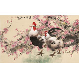【已售】鄒本財 四尺三開《春到人間》 公主嶺市美協(xié)常務副主席