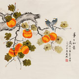 【已售】凌雪 四尺斗方《事事如意》 北京美協(xié)會員