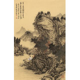【已售】吳顯剛 四尺三開(kāi)《山中一夜雨 樹(shù)杪百重泉》 貴州七星關(guān)美協(xié)主席