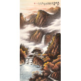 張慧仁 四尺《金秋晴嵐圖》 廣西山水畫家協(xié)會(huì)常務(wù)理事