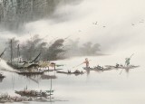 張慧仁 四尺《山色空濛雨亦奇》 廣西山水畫家協(xié)會常務(wù)理事